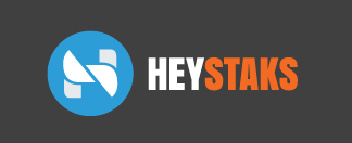 Primary HeyStaks Logo on Dark Background