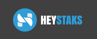 Secondary HeyStaks Logo on Dark Background